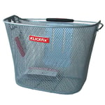 KLICKfix Sacoche de Vélo Uni Basket, Feinma. Panier de Guidon Argent, 25 x 36 x 26 cm