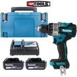 Makita DHP486 18V LXT Brushless Combi Drill + 2 x 6.0Ah Batteries,Charger & Case