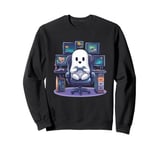 Funny Ghost Gamer Halloween Console PC Cute Gaming Ghost Sweatshirt