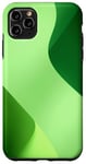 Coque pour iPhone 11 Pro Max Art abstrait vert avec esthétique minimaliste