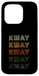 Coque pour iPhone 15 Pro T-shirt Kway Love Heart style grunge vintage noir Kway