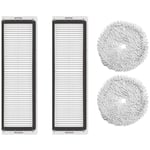 4 PièCes Lavable HEPA Filtre Vadrouille en Tissu pour Xiaomi Dreame W10 Robot Aspirateur PièCes de Rechange de Rechange