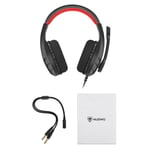 New U3 Gaming Headset With Mic Wired Over-Ear Headphones Support Clear Call Ligh