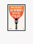 John Lewis Dalston 606 'Howlin' Wolf' Blues Guitar Framed Print, 62 x 42cm, Multi