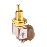 MEC LED Mini Toggle Switch Assembly Short, Solder Lugs, Gold