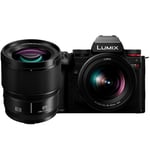 Panasonic Lumix S5 II + S 20-60mm f/3.5-5.6 + S 85mm f/1.8 -systemkamera