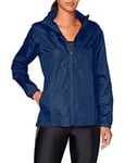 Joma Coupe-Vent Imperméable à Capuche Intégrée pour Femme, Taille L, Marine