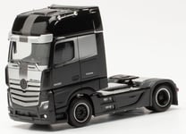 HERPA - Camion solo de couleur noir – MERCEDES Actros 18 4x2 édition 3 - 1/87...