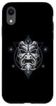 iPhone XR Oni Mask Japanese Devil Yokai Demon Sacred Geometry Graphic Case