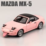 1:32 Mazda MX5 MX-5 Mazda RX7 metalliseos valettu leluautomalli Ääni ja valo Vedettävä takaisin Lasten lelukeräilyt Syntymäpäivälahja