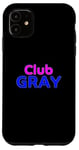 Coque pour iPhone 11 Club Gray Family Reunion Squad Prénom