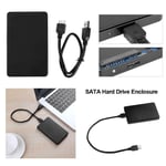 Black 2,5" Sata To Usb 3.0 Hard Drive Laptop Xbox Caddy Hdd Case Enclosure Uk