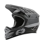 O'NEAL | Casque VTT | VTT de descente | Norme de sécurité EN1078, ouvertures de ventilation pour le refroidissement, coque extérieure ABS | Backflip Helmet Eclipse V.24 | Adulte | Noir Gris | Taille M