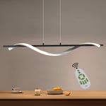 Led Lustre Dimmable Suspension Lampe - Lustre de Salon Moderne avec Télécommande - 21W 150CM Hauteur Réglable - pour Table à Manger Restaurant