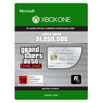 Xbox One Grand Theft Auto Online - $1,250,000 Great White Shark Card [Digital Download]