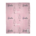 Barbie Blanket Pink Figures Soft Warm Fleece Large Throw Bedding Girls Bedroom