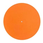 Tapis de plateau tournant en feutre pour disque vinyle LP,accessoire Audiophile de 3mm d'épaisseur,disponible en noir,rouge,blanc,orange et vert en option - Type Orange