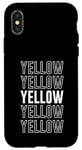 Coque pour iPhone X/XS Jaune