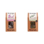 Teapigs Jasmine Pearls Tea Bags Made With Whole Leaves(1 Pack of 50 Tea Bags) & Peppermint Herbal Tea Bags Made With Whole Leaves (1 Pack of 50 Teabags)