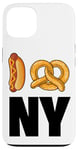 Coque pour iPhone 13 Cool New York Food, Cool New York City Illustration Graphic