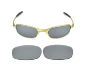 NEW POLARIZED CUSTOM TITANIUM LENS FOR OAKLEY SQUARE WIRE 2.0 SUNGLASSES