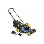 Tondeuse poussée 40V 46cm - 4 en 1- Mulching - 1 batterie 4Ah - 1 Chargeur 2A STEINER