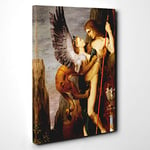 Big Box Art Gustave Moreau Oedipus and The Sphynx Canvas Wall Art Print Ready to Hang Picture, 30 x 20 Inch (76 x 50 cm), Multi-Coloured