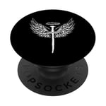 Coque de protection pour téléphone portable avec motif croix Jésus sur la croix PopSockets PopGrip Interchangeable