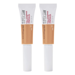 2 x Maybelline Superstay Full Coverage Under-Eye Concealer 6ml - 30 Honey