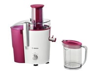 Bosch Mes25c0 - Juicemaskin - 1.25 Liter - 700 W - Hvitt/Kirsebærfarget Hus