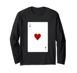 Ace Of Hearts Costume Long Sleeve T-Shirt