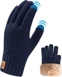 Gants Hiver Homme Femmes Gant Chauffant en Laine Polaire Gant Tactile Chaud pour Smartphone Ski Running.[G200]