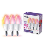 WiFi Smart LED E14 Kron 40W Färg + Varm-kallvit 470 lm 3 pack