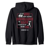 Let Us Run With Endurance The Race Marathon Running Zip Hoodie