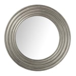 Alexandra House Living Miroir Mural Rond en Plastique argenté 5 x 53 x 54 cm