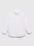 Mango Kids' Oxford Cotton Shirt, White