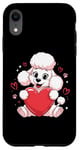 iPhone XR Cute Poodle Love Heart Valentines Day Poodle Lover Case