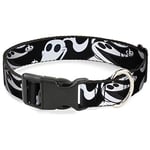 Buckle-Down DC-BKSR-WDY616-1.0-S Collier pour Chien avec Clip en Plastique Motif L'Étrange Noël de Monsieur Jack Noir/Blanc 22,9 à 38,1 cm de Large, Multicolore