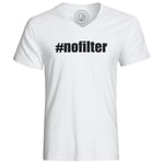 T-Shirt Homme Hachtag No Filter Pas De Filtre