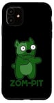 Coque pour iPhone 11 Zom Pit Funny Zombie Pitbull Jeu de mots