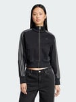 adidas Originals Adicolor Denim Track Top, Dark Blue, Size Xs, Women