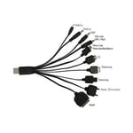 ADAPTATEUR USB 10 EN 1 FOREVER POUR PSP TELEPHONES ANDROID MICROSOFT SONY NOIR