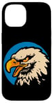 iPhone 14 Retro Bald Eagle Bird American Animals Case