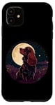 iPhone 11 Moonlit Dog Portrait Under Starry Sky Case