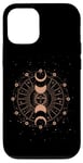 iPhone 12/12 Pro Celestial Moon Phase Boho Mystical Moon And Sun Astronomy Case