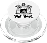 Well Hung Funny Adult Joke Stockings By Fireplace Christmas PopSockets PopGrip for MagSafe