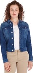 Tommy Jeans Women's Vivianne Slim Trucker Nnmbs Jackets, Blue (New Niceville Mid Blue Stretch), S