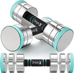 Dripex Steel Adjustable Dumbbells Set 2.5kg 5kg 7.5kg 10kg 15kg 25kg Dumbbells Pair Hand Weights with Foam Handle for Men Women Home Gym Fitness Dumbbell Training