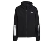 adidas Women's BSC 3-Stripes RAIN.RDY Jacket, Black, XS