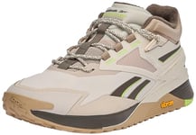 Reebok Unisex Nano X3 Adventure Winter Sneaker, Stucco/Boulder Beige F23/Laser Lime F23, 6.5 UK